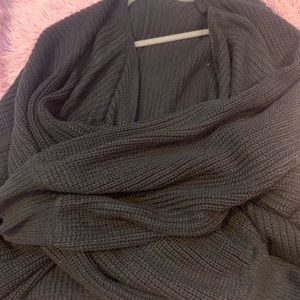 Rue 21 black bubble sleeve cardigan, size L